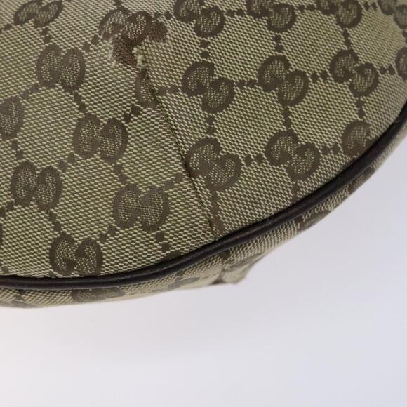 GUCCI GG Canvas Shoulder Bag Beige Gold - Picture 12 of 16
